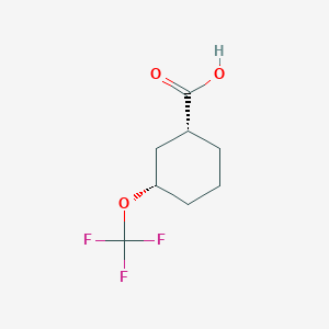 molecular formula C8H11F3O3 B2980751 (1R,3S)-3-(Trifluoromethoxy)cyclohexane-1-carboxylic acid CAS No. 2375248-46-5