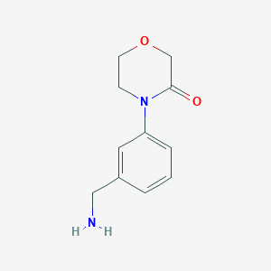 molecular formula C11H14N2O2 B2980757 4-[3-(Aminomethyl)phenyl]morpholin-3-one CAS No. 1368423-34-0