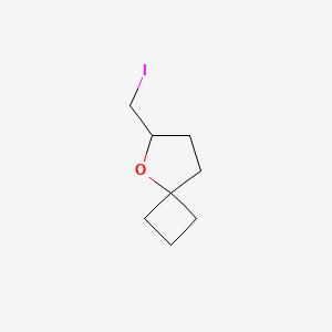 molecular formula C8H13IO B2980760 6-(碘甲基)-5-氧杂螺[3.4]辛烷 CAS No. 1849359-21-2