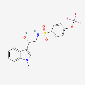 N-(2-hydroxy-2-(1-methyl-1H-indol-3-yl)ethyl)-4-(trifluoromethoxy)benzenesulfonamide