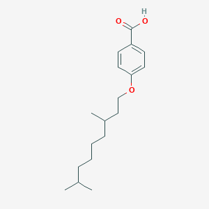 molecular formula C18H28O3 B2980767 4-[(3,8-Dimethylnonyl)oxy]benzenecarboxylic acid CAS No. 320423-72-1
