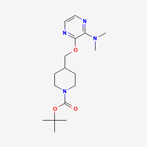 B2980779 Tert-butyl 4-[[3-(dimethylamino)pyrazin-2-yl]oxymethyl]piperidine-1-carboxylate CAS No. 2380033-52-1