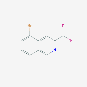 molecular formula C10H6BrF2N B2980780 5-Bromo-3-(difluoromethyl)isoquinoline CAS No. 2248316-56-3