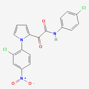 B2980805 2-[1-(2-chloro-4-nitrophenyl)-1H-pyrrol-2-yl]-N-(4-chlorophenyl)-2-oxoacetamide CAS No. 860610-36-2