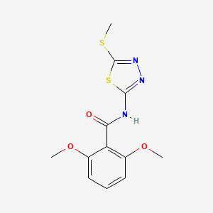 2,6-dimethoxy-N-(5-(methylthio)-1,3,4-thiadiazol-2-yl)benzamide