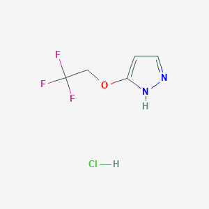 5-(2,2,2-Trifluoroethoxy)-1H-pyrazole;hydrochloride
