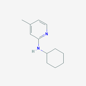 molecular formula C12H18N2 B2980826 N-环己基-4-甲基吡啶-2-胺 CAS No. 522628-76-8