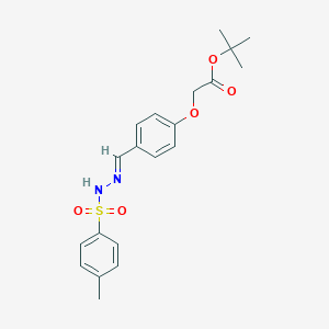 molecular formula C20H24N2O5S B298084 tert-butyl {4-[(E)-{2-[(4-methylphenyl)sulfonyl]hydrazinylidene}methyl]phenoxy}acetate 