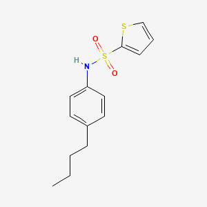 molecular formula C14H17NO2S2 B2980841 N-(4-butylphenyl)thiophene-2-sulfonamide CAS No. 494827-39-3