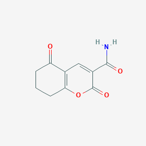 molecular formula C10H9NO4 B2980858 2,5-二氧代-5,6,7,8-四氢-2H-色烯-3-甲酰胺 CAS No. 85831-03-4
