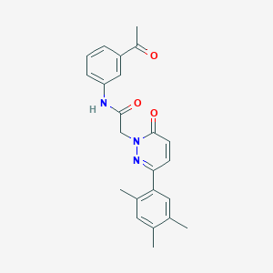 molecular formula C23H23N3O3 B2980859 N-(3-乙酰基苯基)-2-[6-氧代-3-(2,4,5-三甲基苯基)吡啶嗪-1-基]乙酰胺 CAS No. 899968-43-5