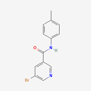 molecular formula C13H11BrN2O B2980860 5-bromo-N-(4-methylphenyl)pyridine-3-carboxamide CAS No. 313224-65-6