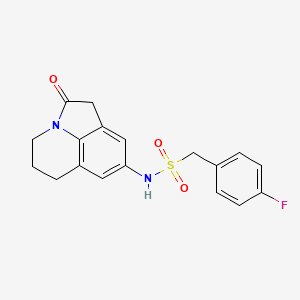 1-(4-fluorophenyl)-N-(2-oxo-2,4,5,6-tetrahydro-1H-pyrrolo[3,2,1-ij]quinolin-8-yl)methanesulfonamide