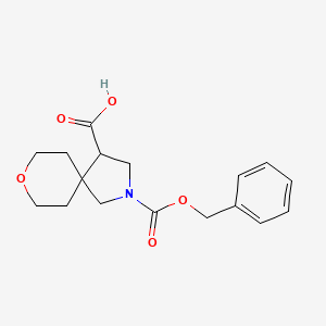 2-[(Benzyloxy)carbonyl]-8-oxa-2-azaspiro[4.5]decane-4-carboxylic acid