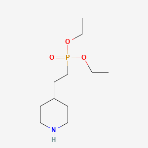 molecular formula C11H24NO3P B2980881 4-(2-Diethoxyphosphorylethyl)piperidine CAS No. 374776-33-7