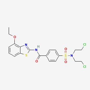4-[bis(2-chloroethyl)sulfamoyl]-N-(4-ethoxy-1,3-benzothiazol-2-yl)benzamide