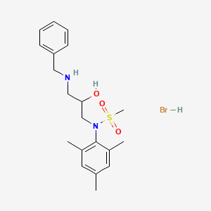N-(3-(benzylamino)-2-hydroxypropyl)-N-mesitylmethanesulfonamide hydrobromide