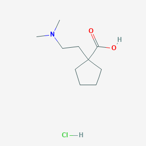 1-[2-(Dimethylamino)ethyl]cyclopentane-1-carboxylic acid;hydrochloride