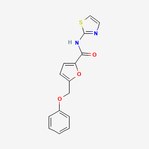 5-(phenoxymethyl)-N-(1,3-thiazol-2-yl)furan-2-carboxamide