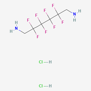 molecular formula C6H10Cl2F8N2 B2980923 2,2,3,3,4,4,5,5-八氟己烷-1,6-二胺二盐酸盐 CAS No. 4650-53-7