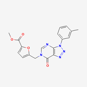Methyl 5-[[3-(3-methylphenyl)-7-oxotriazolo[4,5-d]pyrimidin-6-yl]methyl]furan-2-carboxylate