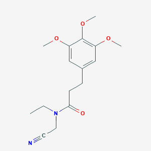 N-(cyanomethyl)-N-ethyl-3-(3,4,5-trimethoxyphenyl)propanamide