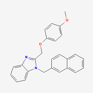 2-((4-methoxyphenoxy)methyl)-1-(naphthalen-2-ylmethyl)-1H-benzo[d]imidazole