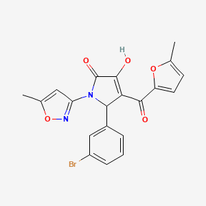 5-(3-bromophenyl)-3-hydroxy-4-(5-methylfuran-2-carbonyl)-1-(5-methylisoxazol-3-yl)-1H-pyrrol-2(5H)-one