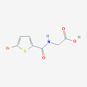 molecular formula C7H6BrNO3S B2980974 2-[(5-溴噻吩-2-基)甲酰氨基]乙酸 CAS No. 884048-58-2