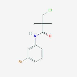 molecular formula C11H13BrClNO B2980992 N-(3-bromophenyl)-3-chloro-2,2-dimethylpropanamide CAS No. 338392-03-3
