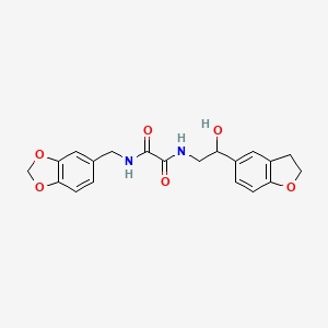 N1-(benzo[d][1,3]dioxol-5-ylmethyl)-N2-(2-(2,3-dihydrobenzofuran-5-yl)-2-hydroxyethyl)oxalamide