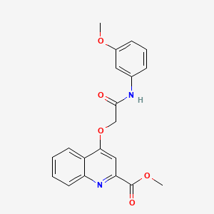 molecular formula C20H18N2O5 B2980996 1-(5-phenylpyrimidin-2-yl)-N-propylpiperidine-3-carboxamide CAS No. 1358256-07-1