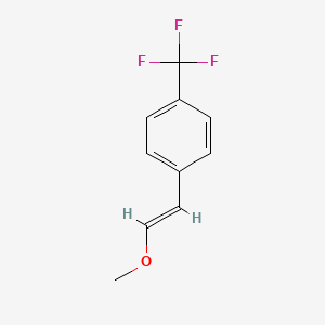 molecular formula C10H9F3O B2981012 1-Methoxy-2-[4-(trifluoromethyl)phenyl]ethene CAS No. 872046-09-8