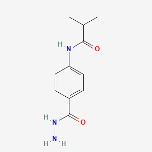 molecular formula C11H15N3O2 B2981019 N-[4-(Hydrazinocarbonyl)phenyl]-2-methylpropanamide CAS No. 671794-57-3