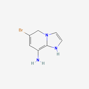 molecular formula C7H8BrN3 B2981039 6-Bromo-1,8a-dihydroimidazo[1,2-a]pyridin-8-amine CAS No. 1314770-21-2; 676371-00-9