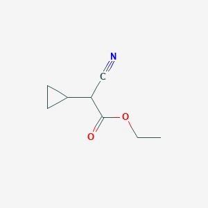 molecular formula C8H11NO2 B2981044 Ethyl 2-cyano-2-cyclopropylacetate CAS No. 42392-67-6