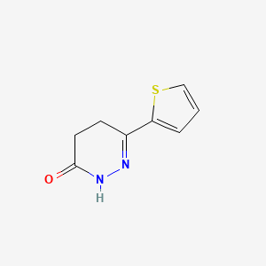 molecular formula C8H8N2OS B2981050 3-thiophen-2-yl-4,5-dihydro-1H-pyridazin-6-one CAS No. 52240-00-3