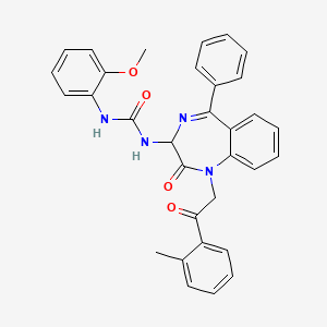 1-(2-methoxyphenyl)-3-{1-[2-(2-methylphenyl)-2-oxoethyl]-2-oxo-5-phenyl-2,3-dihydro-1H-1,4-benzodiazepin-3-yl}urea