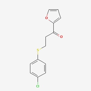 3-[(4-Chlorophenyl)sulfanyl]-1-(2-furyl)-1-propanone