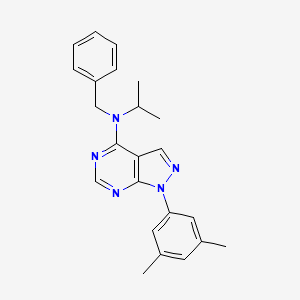 molecular formula C23H25N5 B2981058 [1-(3,5-Dimethylphenyl)pyrazolo[4,5-e]pyrimidin-4-yl](methylethyl)benzylamine CAS No. 955306-45-3