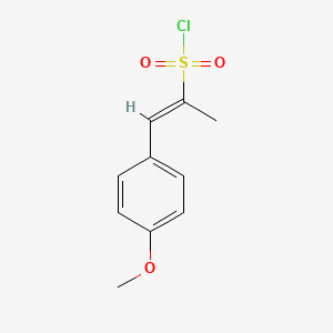 molecular formula C10H11ClO3S B2981060 1-(4-Methoxyphenyl)prop-1-ene-2-sulfonyl chloride CAS No. 1158119-44-8