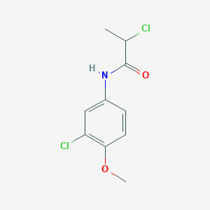 molecular formula C10H11Cl2NO2 B2981071 2-chloro-N-(3-chloro-4-methoxyphenyl)propanamide CAS No. 923192-49-8