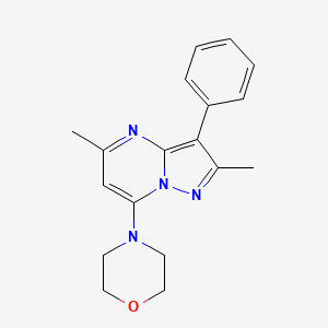 4-(2,5-Dimethyl-3-phenylpyrazolo[1,5-a]pyrimidin-7-yl)morpholine
