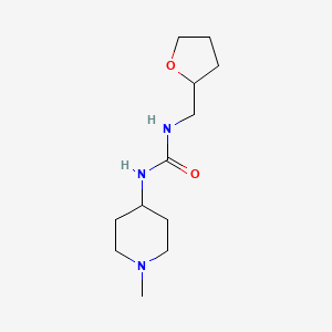 molecular formula C12H23N3O2 B2981089 1-(1-Methylpiperidin-4-yl)-3-(oxolan-2-ylmethyl)urea CAS No. 1795169-20-8