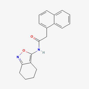 molecular formula C19H18N2O2 B2981106 2-(萘-1-基)-N-(4,5,6,7-四氢苯并[c]异恶唑-3-基)乙酰胺 CAS No. 946247-11-6