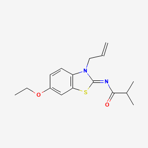 molecular formula C16H20N2O2S B2981111 (Z)-N-(3-allyl-6-ethoxybenzo[d]thiazol-2(3H)-ylidene)isobutyramide CAS No. 865180-75-2