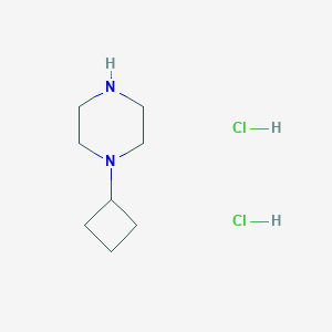 molecular formula C8H18Cl2N2 B2981117 1-Cyclobutylpiperazine dihydrochloride CAS No. 132800-13-6; 61379-68-8; 799557-65-6