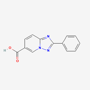 molecular formula C13H9N3O2 B2981122 2-苯基-[1,2,4]三唑并[1,5-A]吡啶-6-羧酸 CAS No. 1368237-26-6