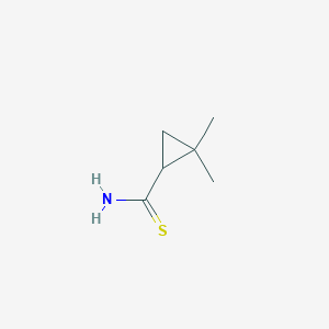 molecular formula C6H11NS B2981139 2,2-Dimethylcyclopropane-1-carbothioamide CAS No. 1514339-64-0