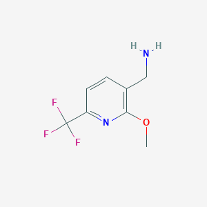 B2981150 (2-Methoxy-6-(trifluoromethyl)pyridin-3-YL)methanamine CAS No. 935520-19-7